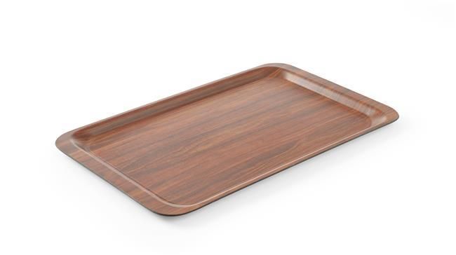 Dienblad, rechthoekig, antislip, gelamineerd, AmerBox, Mahonie, 460x360mm