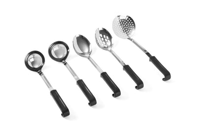 Schuimspaan, rond, HENDI, Zwart, 370x105mm