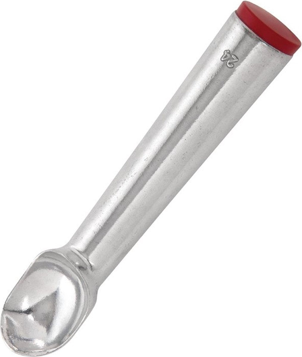 Vogue ijslepel - ijsschep rood 45ml met Geleidingsvloeistof - Maat 24 - 24 porties per liter