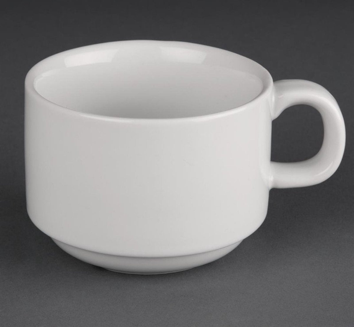 Athena Hotelware koffiekopjes 20cl Wit - Stapelbaar - Set van 24 kopjes