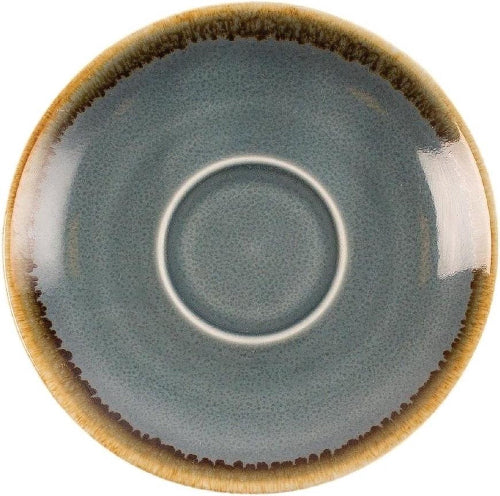 Olympia Kiln Espressoschotel Blauw Ø11,5cm ( Set van 6 ) - Schotels voor koffiekopjes van 85ml