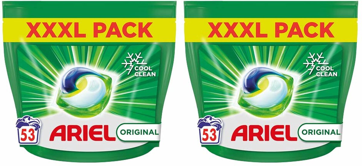 2x Ariel All-in-1 Pods Wasmiddelcapsules Original 53 stuks