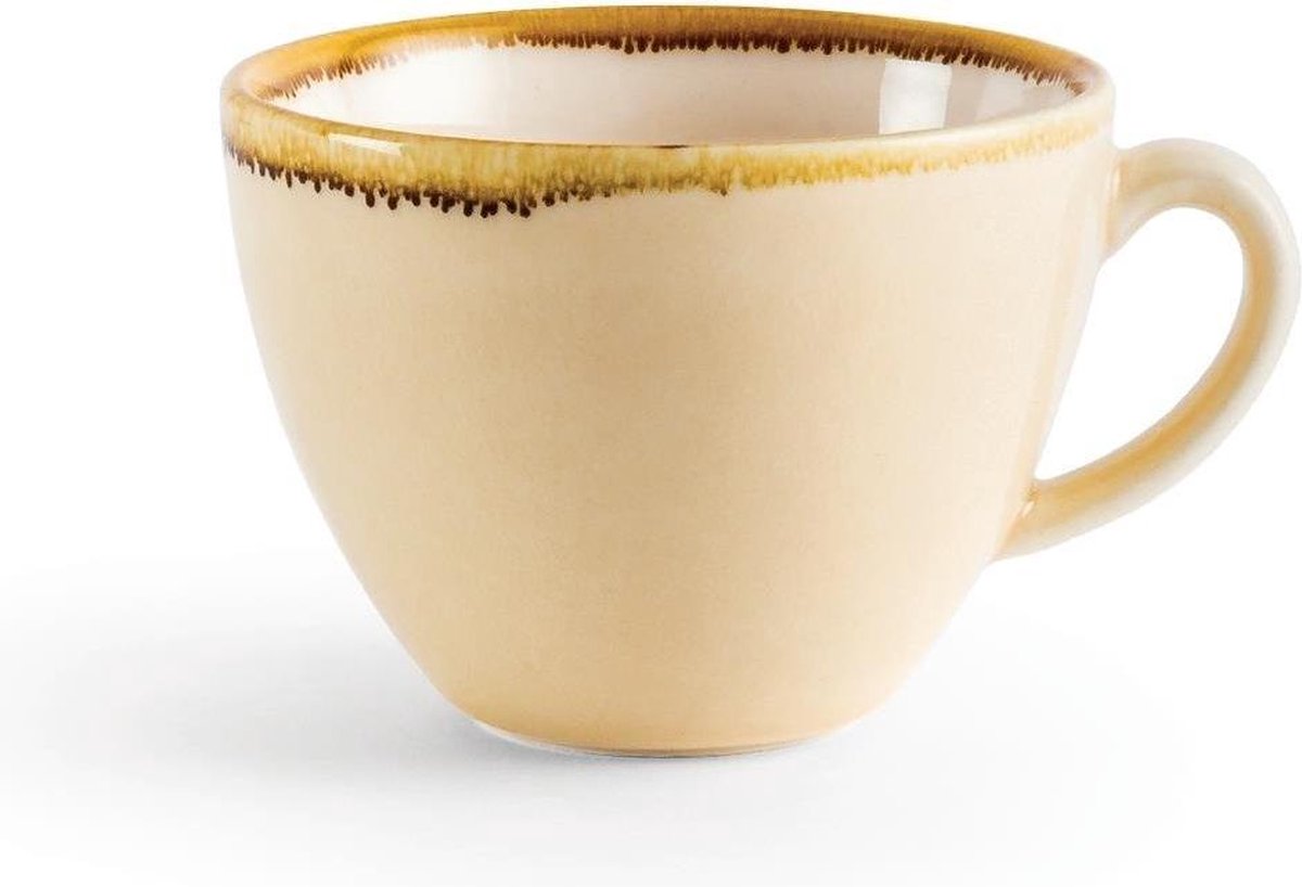 Olympia Kiln Koffiekop Zandsteen 23cl ( Set van 6 )