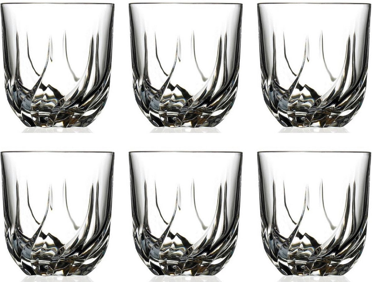 RCR Trix Tumbler Whiskey 40cl - Set van 6 stuks - Cristalleria Italiana