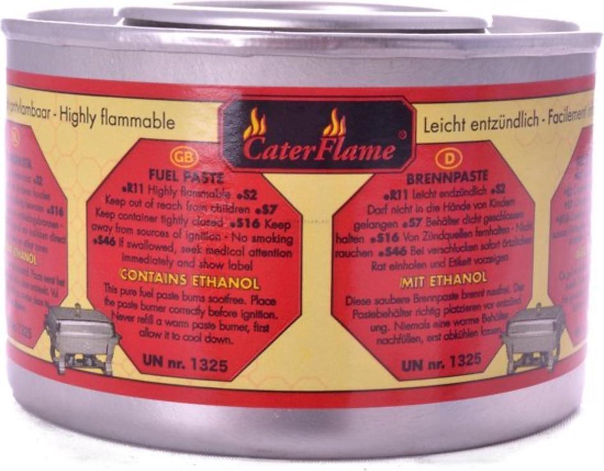 Professionele brandpasta - Caterflame - bio ethanol - 24 stuks