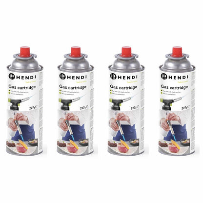 LPG gasflesjes, HENDI, Set van 8 gasbussen