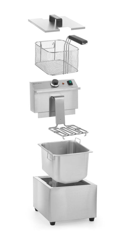 Frituurpan Horeca Profi Line, 8 liter, HENDI, Profi Line, 8L, 230V/3500W, 305x460x(H)350mm