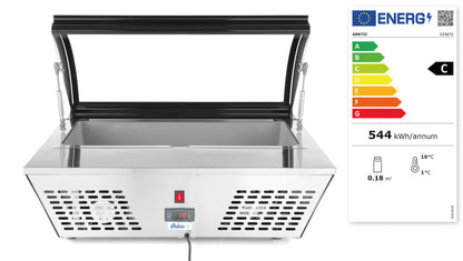 Opzetkoelvitrine tafelmodel , Arktic, 67L, 230V/105W, 767x612x(H)328mm