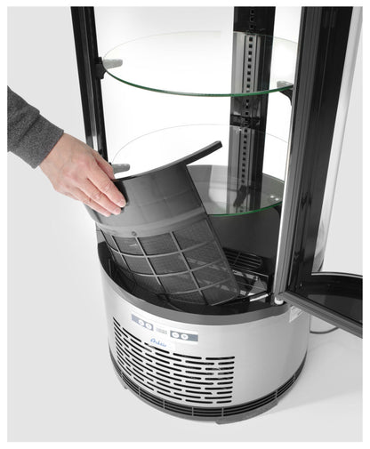 Gebaksvitrine rond , Arktic, 100L, 230V/210W, ø480x(H)1030mm