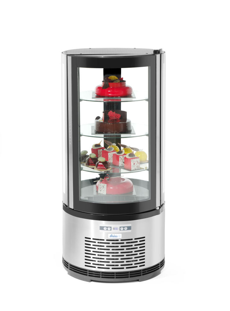 Gebaksvitrine rond , Arktic, 100L, 230V/210W, ø480x(H)1030mm