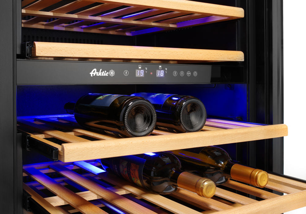 Wijnklimaatkast, 2 zones, 72 flessen, Arktic, 232L, 220-240V/110W, 595x605x(H)1225mm