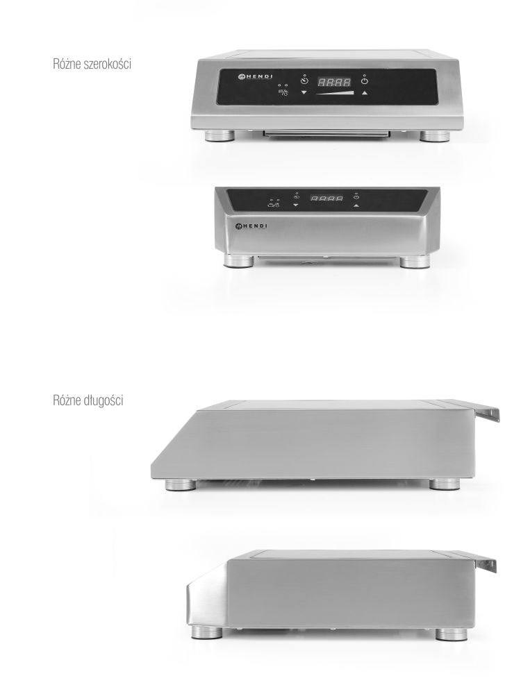 Inductie kookplaat model 3500 D, HENDI, Profi Line, 230V/3500W, 340x440x(H)120mm