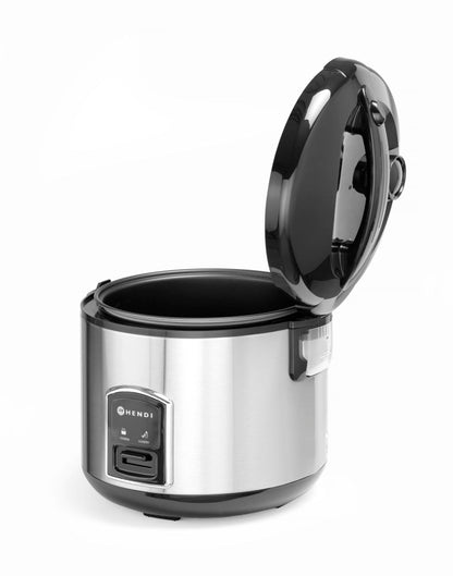 Rijstkoker met stoomfunctie, HENDI, Profi Line, 1,8L, 230V/700W, ø280x(H)285mm
