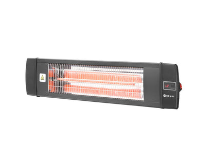Elektrische terrasverwarmer Bola, HENDI, Zwart, 230V/2500W, 879x85x(H)195mm