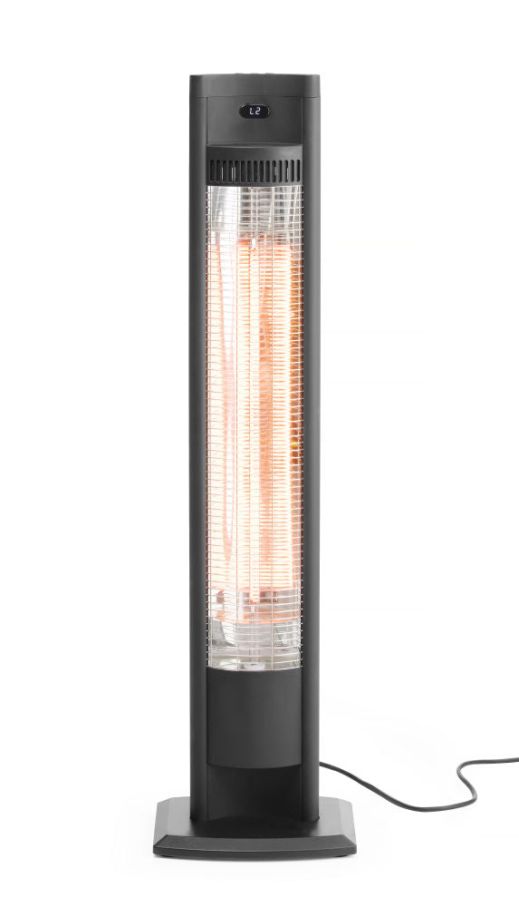 Elektrische Terrasverwarmer Tornado, HENDI, Zwart, 230V/2000W, 150x262x(H)1109mm