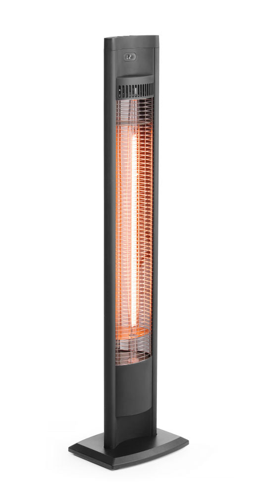 Elektrische Terrasverwarmer Tornado, HENDI, Zwart, 230V/2000W, 150x262x(H)1109mm