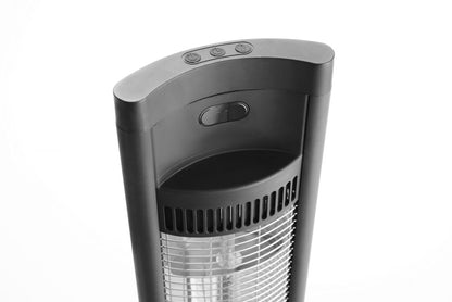 Elektrische Terrasverwarmer Tornado, HENDI, Zwart, 230V/2000W, 150x262x(H)1109mm