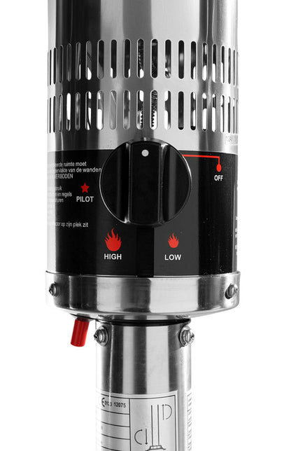 Terrasheater Gas - inschuifbaar, HENDI, 12,5kW, ø770x(H)2200mm