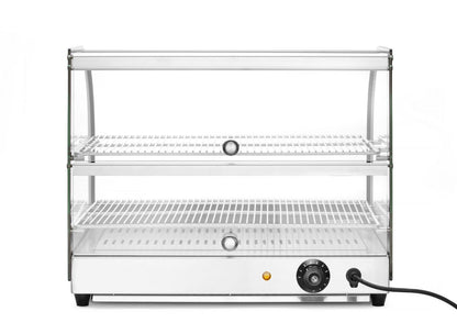 Opzet warmhoudvitrine tweelaags, HENDI, twee niveaus, 230V/400W, 554x376x(H)432mm