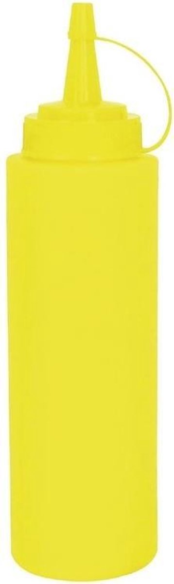 Knijpfles - garneerfles - sausfles - doseerfles Neutraal 34 cl Polypropyleen Geel