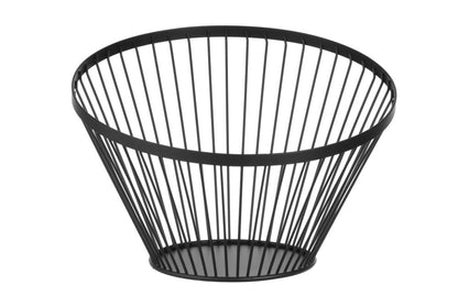 Fruitkorf schuin zwart, HENDI, ø150x(H)80mm
