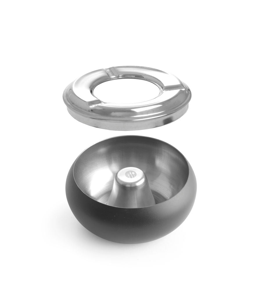 Asbak matzwart, HENDI, ø105x(H)58mm