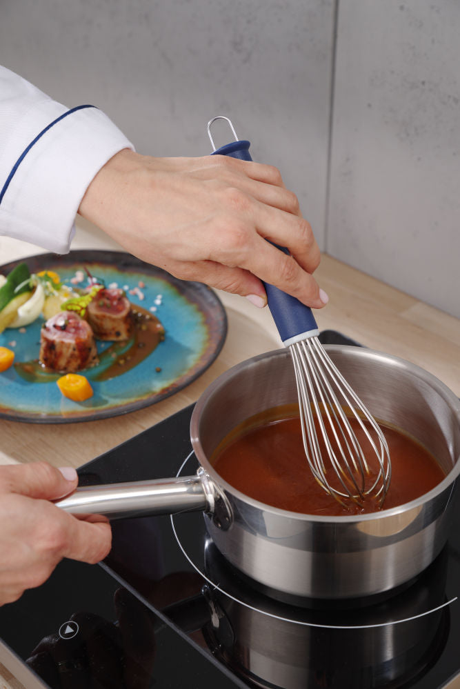 Franse garde met PP handgreep, HENDI, Blauw, (L)465mm