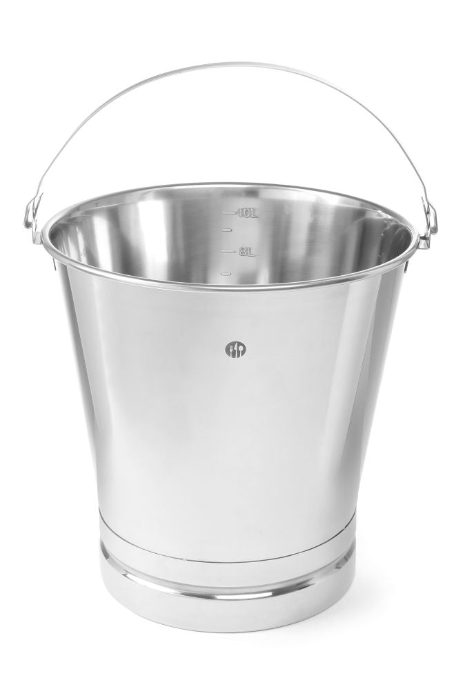 Emmer met versterkte voet, HENDI, Profi Line, 10L, ø280x(H)265mm