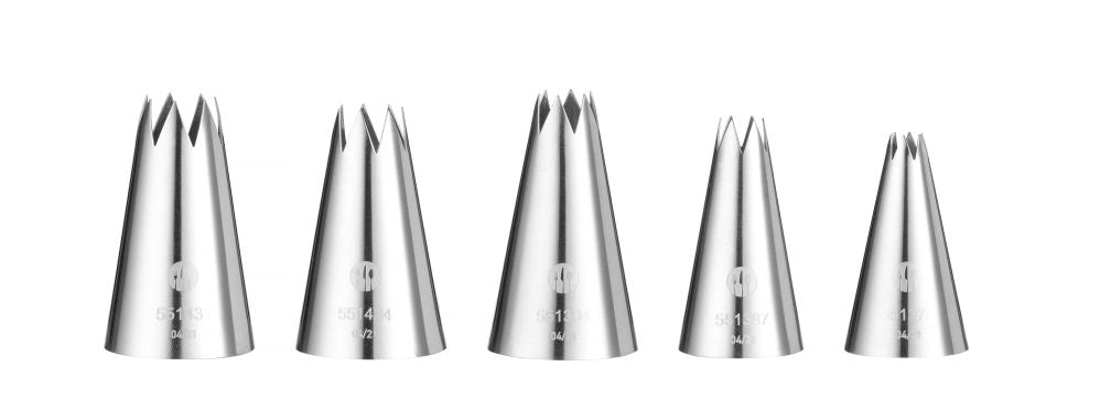 Spuitmondjes - gekarteld, HENDI, ø6-8-10-12-14