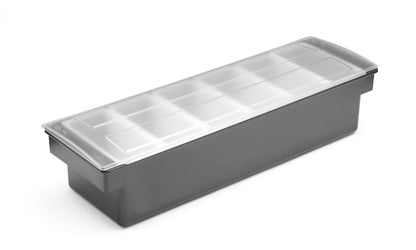 Ingrediëntenhouder – 6 containers, Bar up, 480x150x(H)100mm