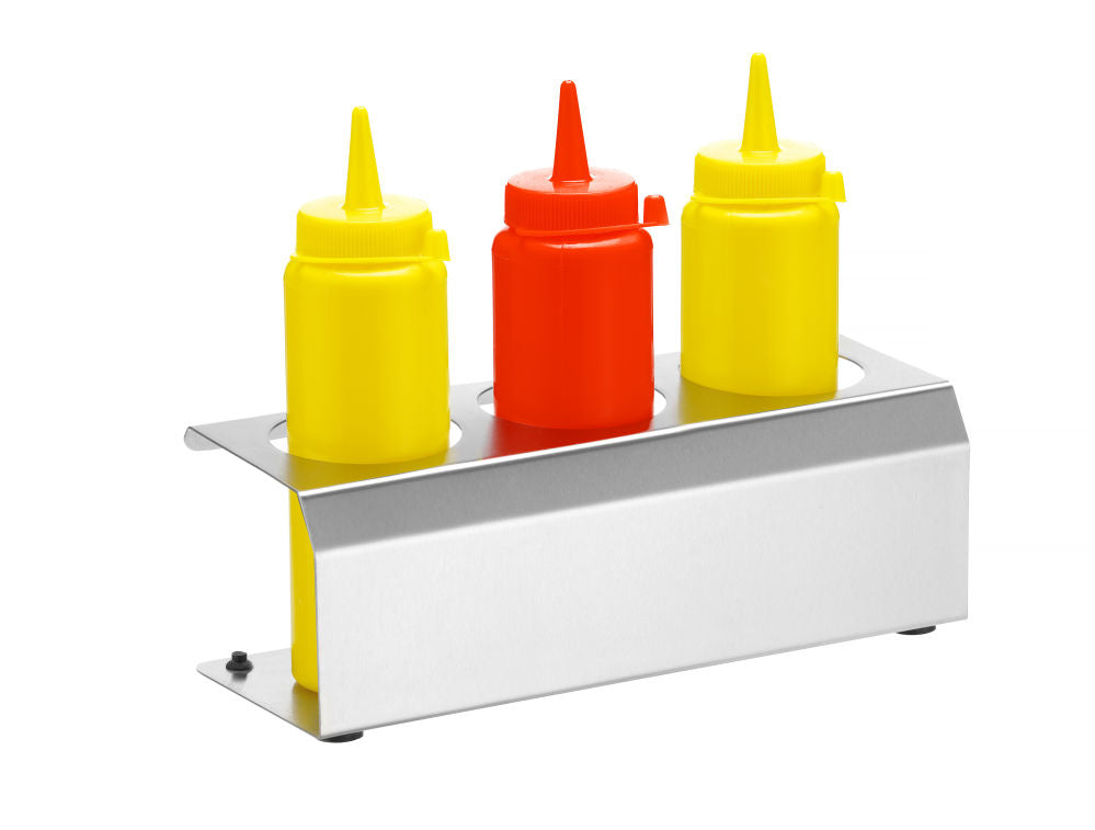 Saus standaard, HENDI, 3 gaten ø70 mm, 274x102x(H)98mm