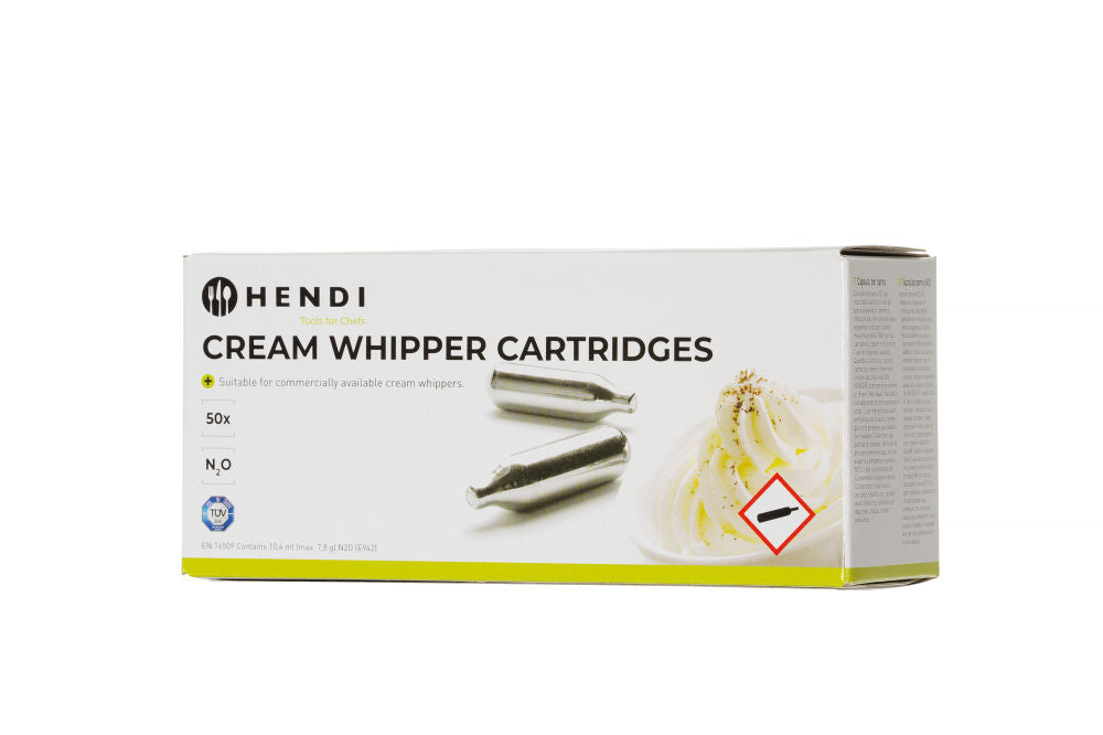 Slagroompatronen, HENDI (10 stuks, 24 stuks, 50 stuks)
