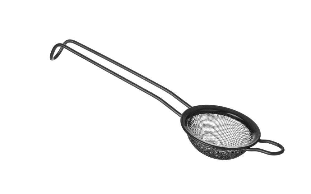 Barzeef PVD gecoat, Bar up, Zwart, ø75x220mm