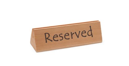 Tafelstandaard reserved, HENDI, "reserved", 152x44x(H)44mm
