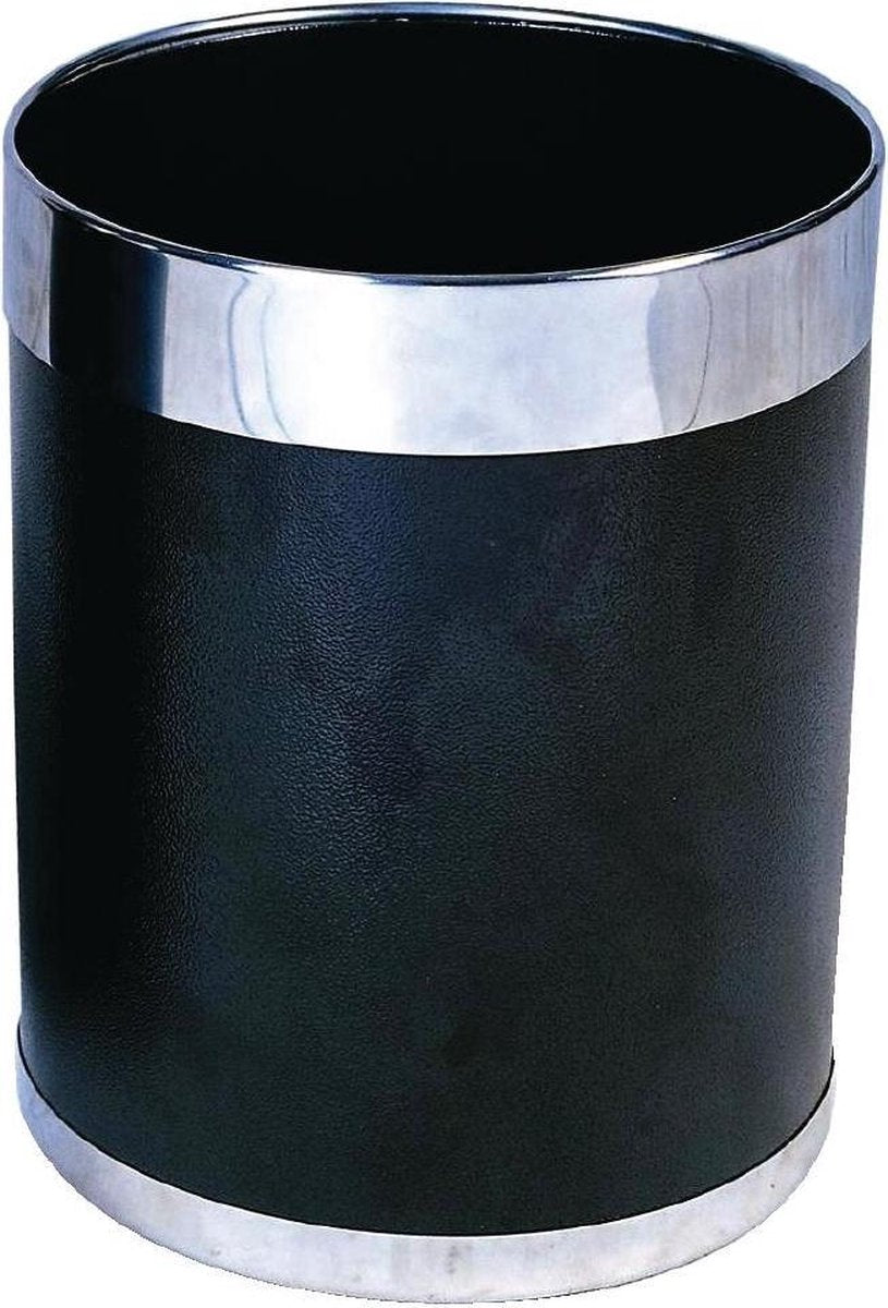 Bolero Prullenbak - Zwart/Zilver 10ltr