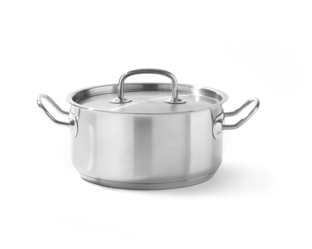 Kookpan laag - met deksel, HENDI, Kitchen Line, 1,5L, ⌀160x(H)75mm