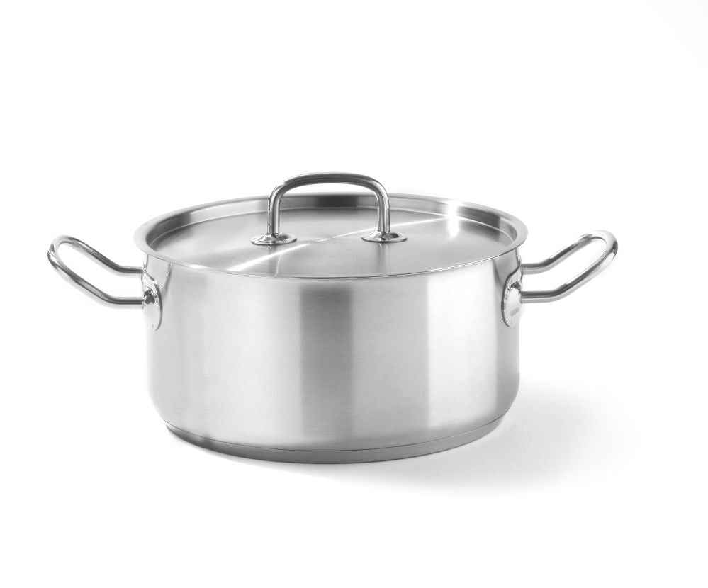 Kookpan laag - met deksel, HENDI, Kitchen Line, 1,5L, ⌀160x(H)75mm