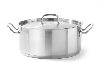 Kookpan laag - met deksel, HENDI, Kitchen Line, 1,5L, ⌀160x(H)75mm