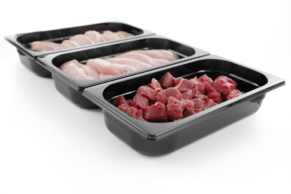 Gastronormbak GN 1/2 zwart polycarbonaat, HENDI, Profi Line, GN 1/2, 4L, Zwart, 325x265x(H)65mm