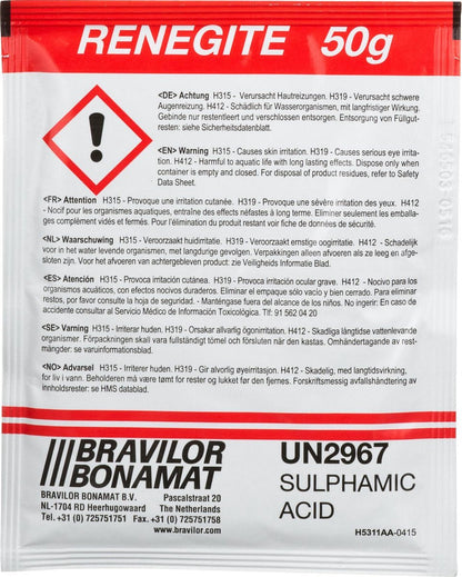 Ontkalkingsmiddel Renegite - Bravilor Bonamat - 5 zakjes