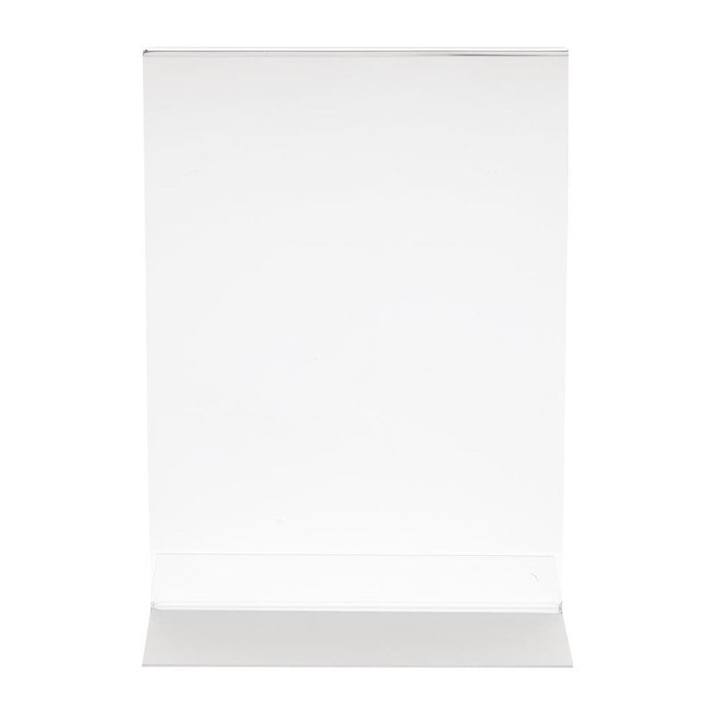Menukaarthouder A4 - Olympia - plexi - transparant